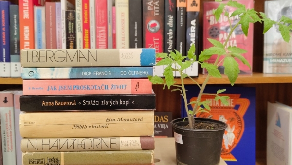 Swap knih a květin ve Vysočanech